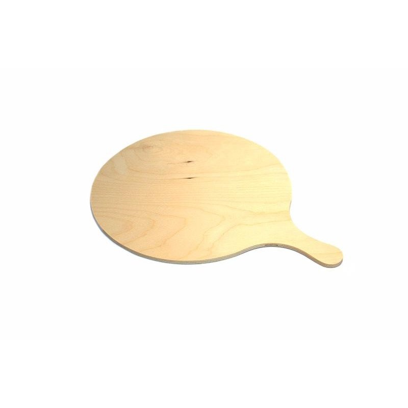 Planche en bois ronde avec poignée